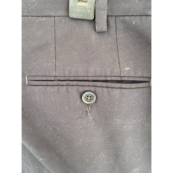 Michael Kors Women’s Blue Flat Front Stretch Dress Pants Size‎ L 36x32 - Picture 4 of 9